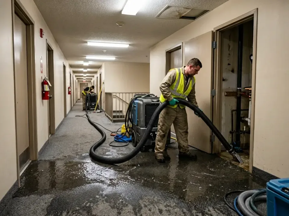 multi-unit-apartment-hallway-f-005 — frequently asked questions, Emergency Burst Pipe Water Extraction & Removal in Culver C…